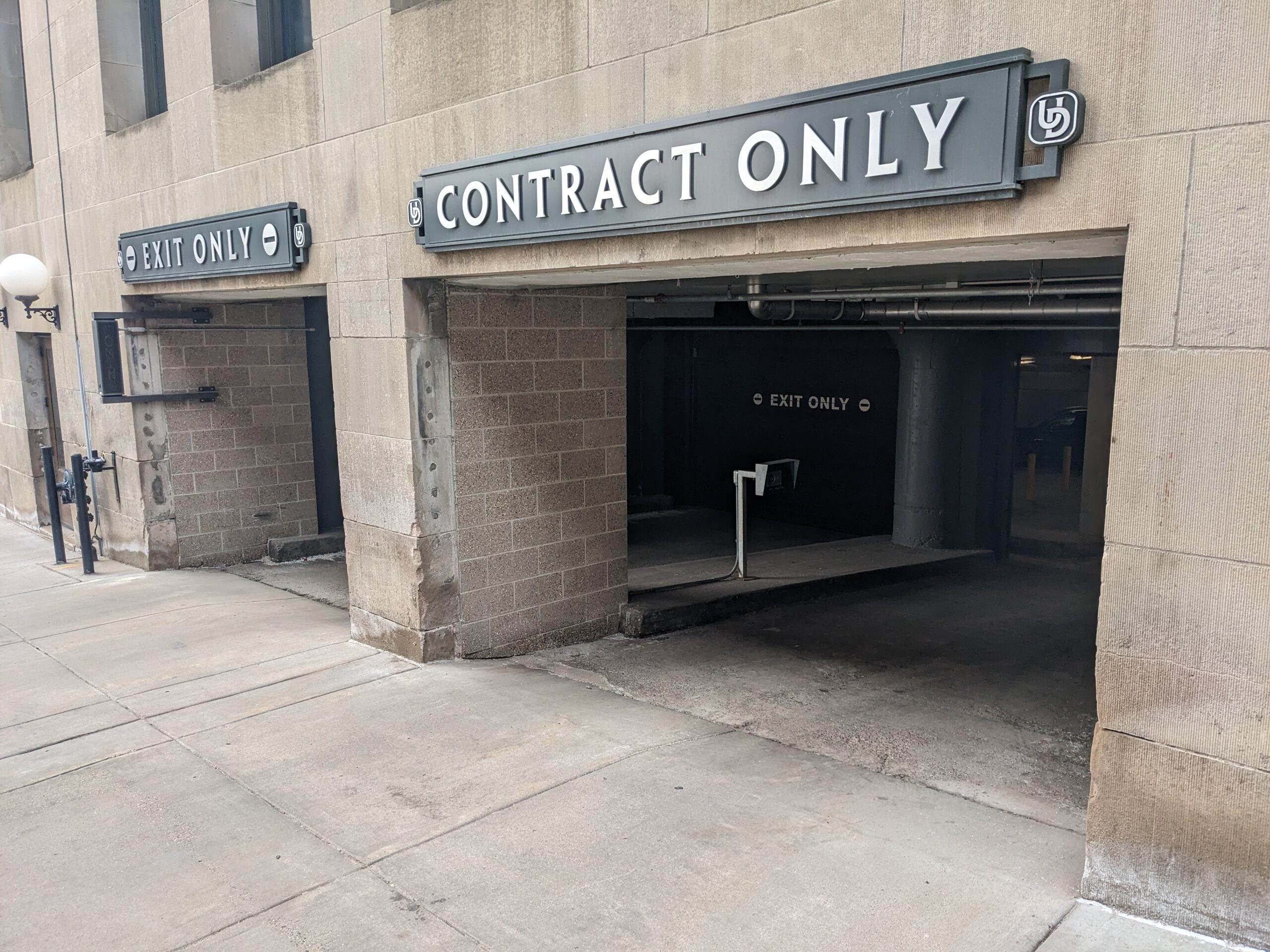 union depot parking lot a contract entrance